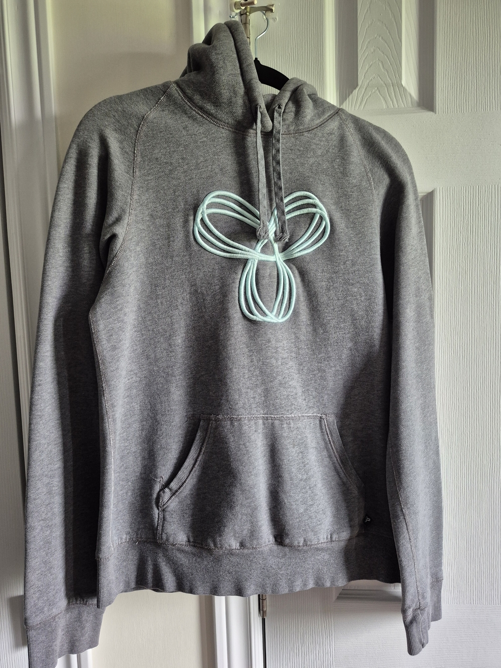 TNA Gray Hoodie with Mint Logo